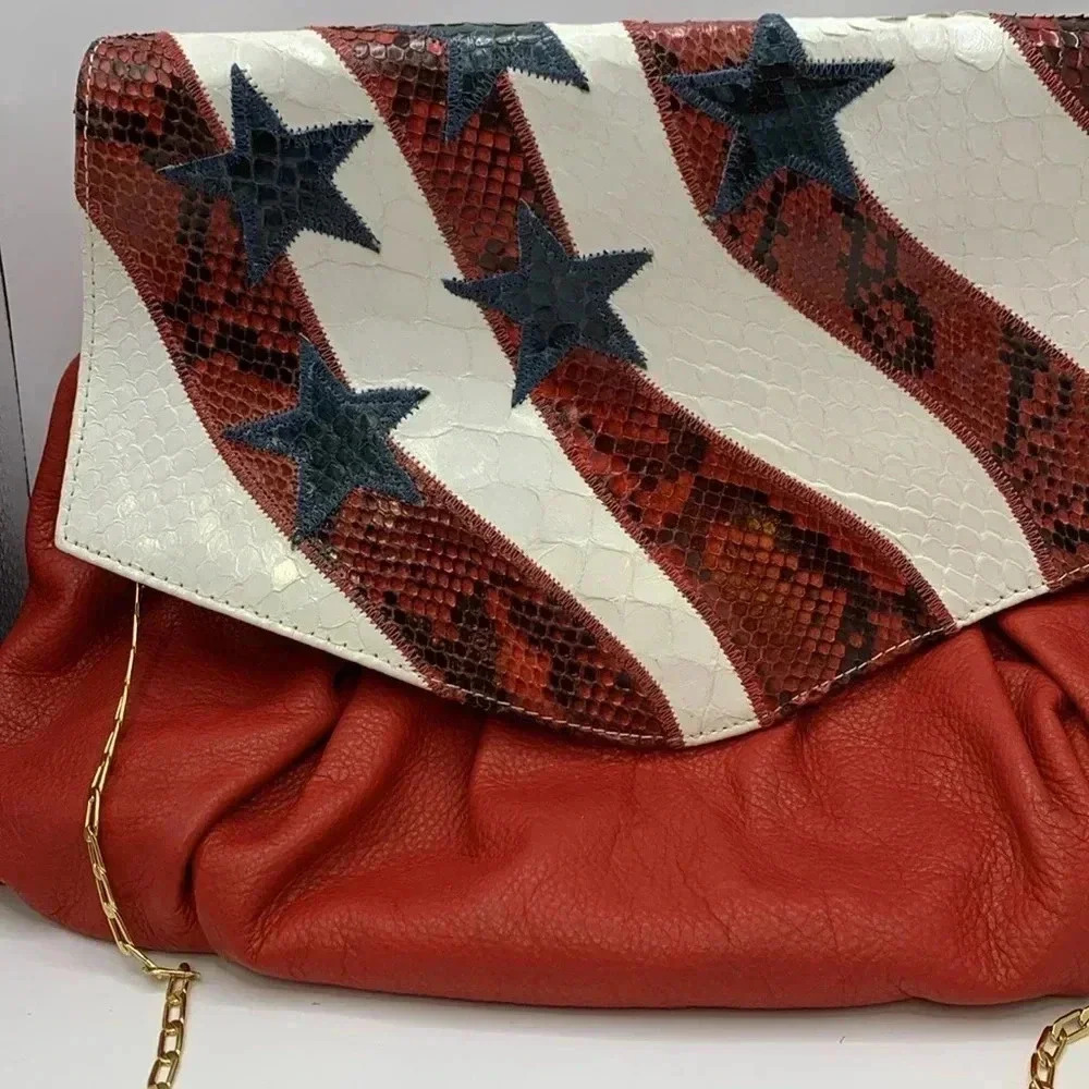 Chi Designed by Falchi Patriotic Clutch Shoulder Bag
4th of July - Picture 3 of 12